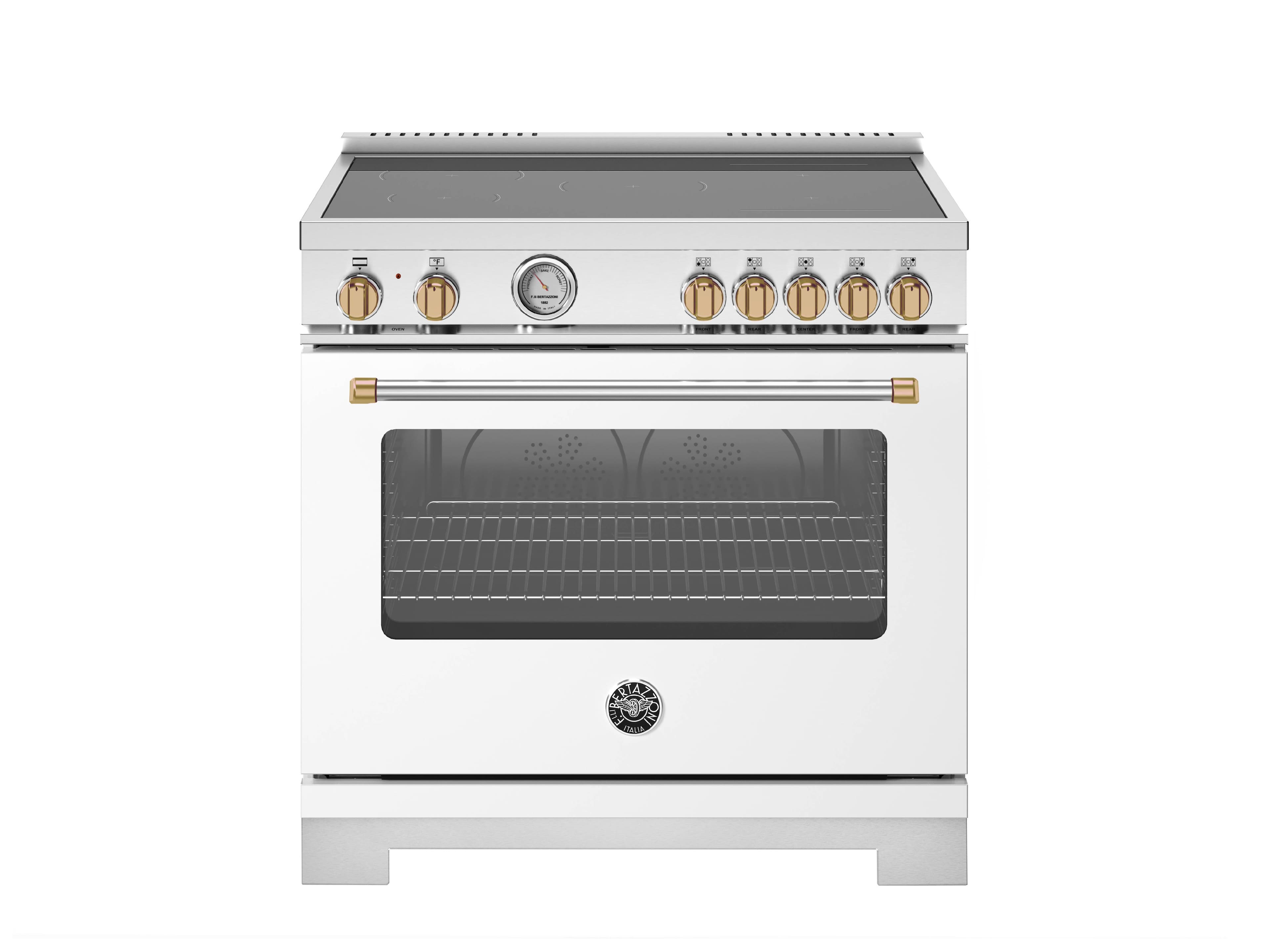 "Bertazzoni - 36"" Master Series Induction Range - Bianco Matt/Gold - White" price history on PriceWatchPro