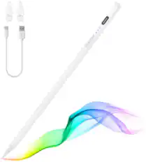 Front. Tronsmart - Kreda 10 Active Stylus Pen, Digital Pencil for Apple iPad 2018-2025, iPad Pro, iPad Air & iPad mini, Tilt Sensitivity - White.