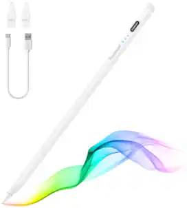 Tronsmart - Kreda 10 Active Stylus Pen, Digital Pencil for Apple iPad 2018-2025, iPad Pro, iPad Air & iPad mini, Tilt Sensitivity - White