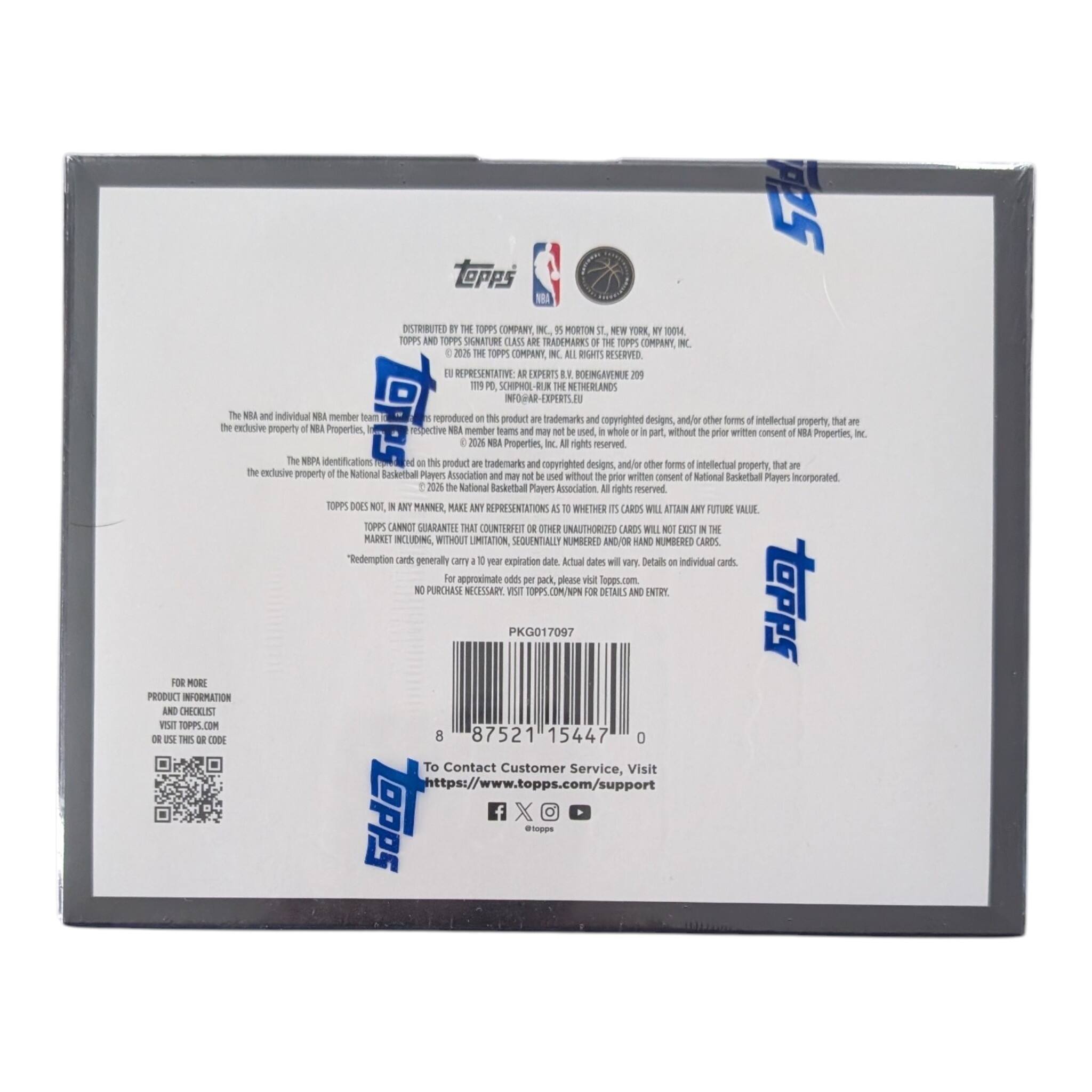 ToPps A DISTRIBUTED TE TOPPS COMPANT N MORTION -. TORK TOTA TOPPS AND TOPPS SGNATURE CLASI ARE TRADEMARKS TOPPS COMPANY N 202% TOPPS COMPANT e RR WITATIPUN EIPERTS BtNEN 101 I7 PH WETHERLANDS INFO@AR-EXPERTS.FU The N and individual M member than reproduced I bubeno trademari other forms intellectual copylighted designs, and/er orpety ncloiw property M Properties resective NBA member leams m used whole without witten NL sart prer consent Properties Sd 2028 NLA Properties, right reserved The NIPE identification t bubone trademarks eopyrighted designt, and/or other forms intellectual property that exclusiee property National Snkrthal Playen Association may ed without prier written c National Beskethbal Incorporated Players 202% National Rackettal Players Association rights reserved TOPPS DIOES NOt BAT WANNER, MAKI ANY REPRESENTATIONS nin__tTcribe CAROS WELL ATIAIN ANT FOTURE VALUE TOPPS LANNC GUARANTEE THAT COUNTERFER COR UNAUTHOR