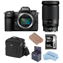 Bundle - Nikon - Z6III Mirrorless Camera with NIKKOR Z 28-400mm f/4-8 VR Lens, Lexar 128GB UHS-II SD Card, EN-EL15C Battery, 77mm