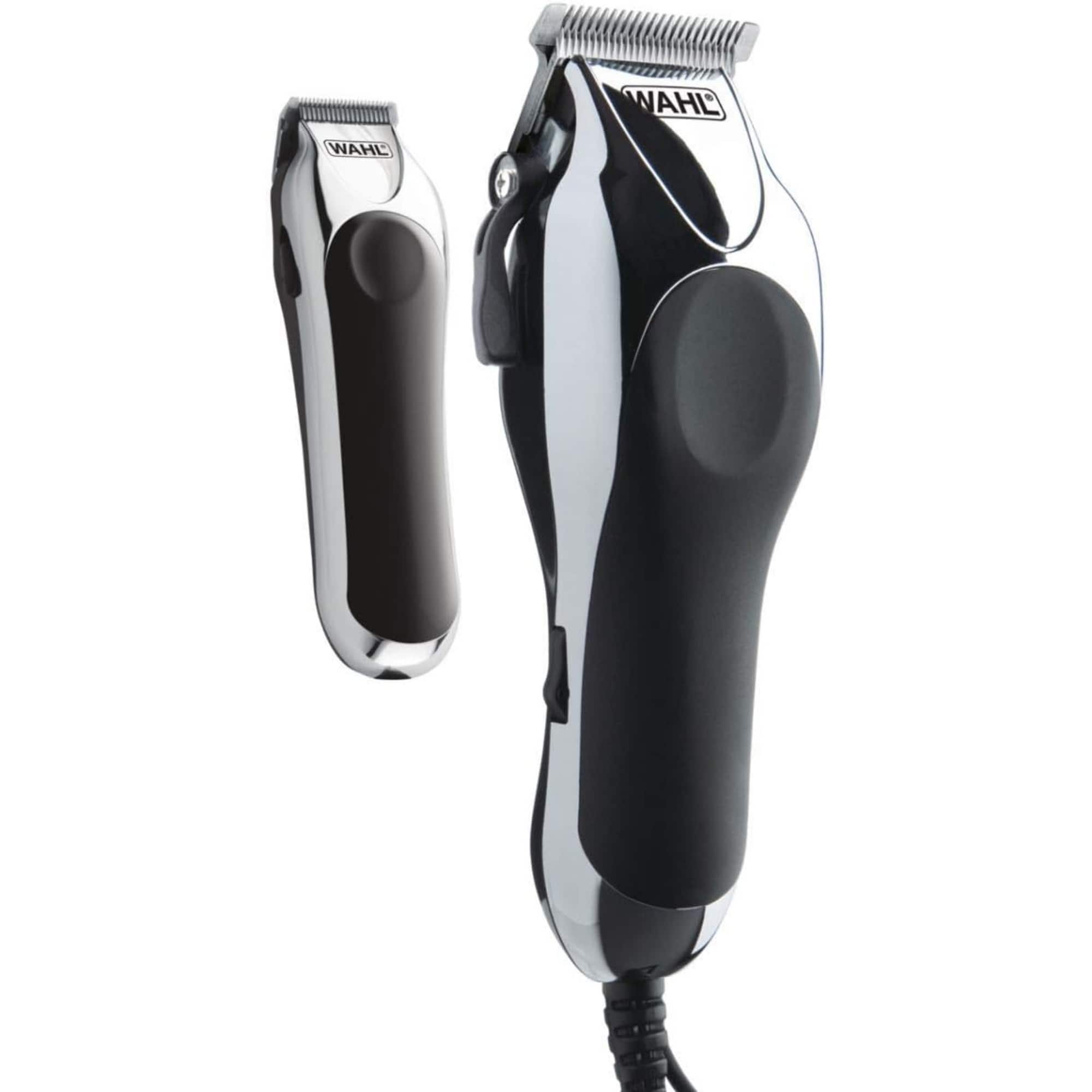 Wahl - Deluxe Chrome Pro Haircutting Kit - Complete Clipper and Trimmer Set - 79402-MI