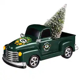 Evergreen Enterprises - Green Bay Packers 9" Holiday Rally Truck LED Statue - Multicolor
