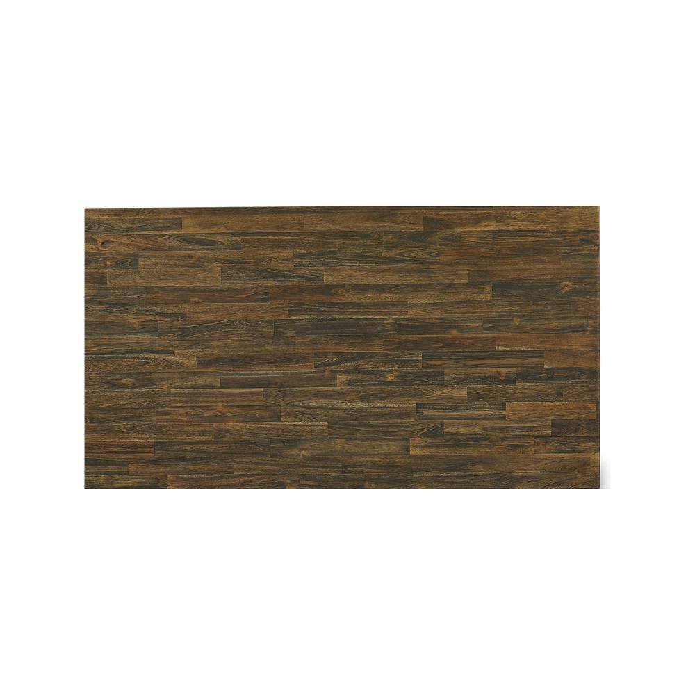 Angle. East West Furniture - East West Furniture X-Style Kitchen Dining Rectangle Wooden Table Top with Stylish Legs - Brown.