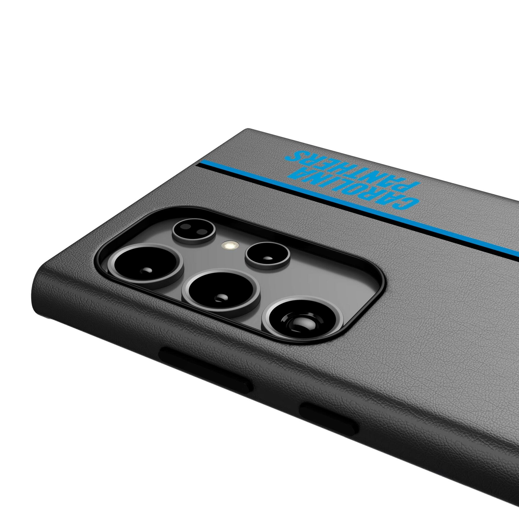 Alt View 2. Keyscaper - Carolina Panthers Galaxy Magnetic Bump Case - S25 Plus - Black.
