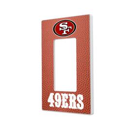 Keyscaper - San Francisco 49ers Football Design Single Rocker Light Switch Plate - Multicolor