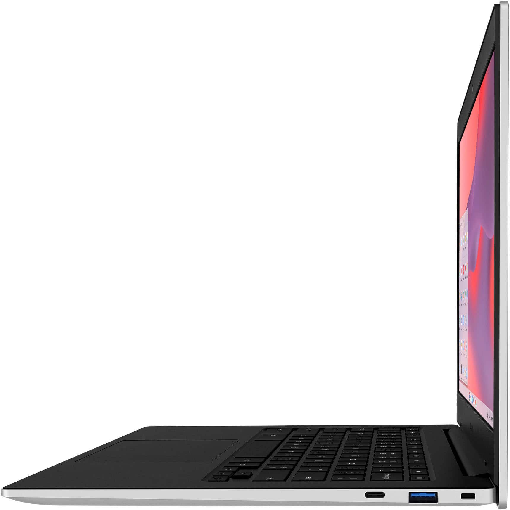 Alt View 18. Samsung - Galaxy Chromebook Go - 14" LED Laptop - Intel Celeron- 4GB Memory - 128GB Storage - Silver.