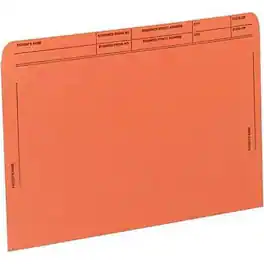Medical Arts Press - Medical Arts Press® File Pocket, Letter Size, 50/Box (59547OR) - Dark Orange