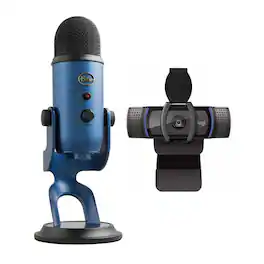 Blue Microphones - Yeti USB Microphone with C920S Pro HD Webcam - A988-000101K9