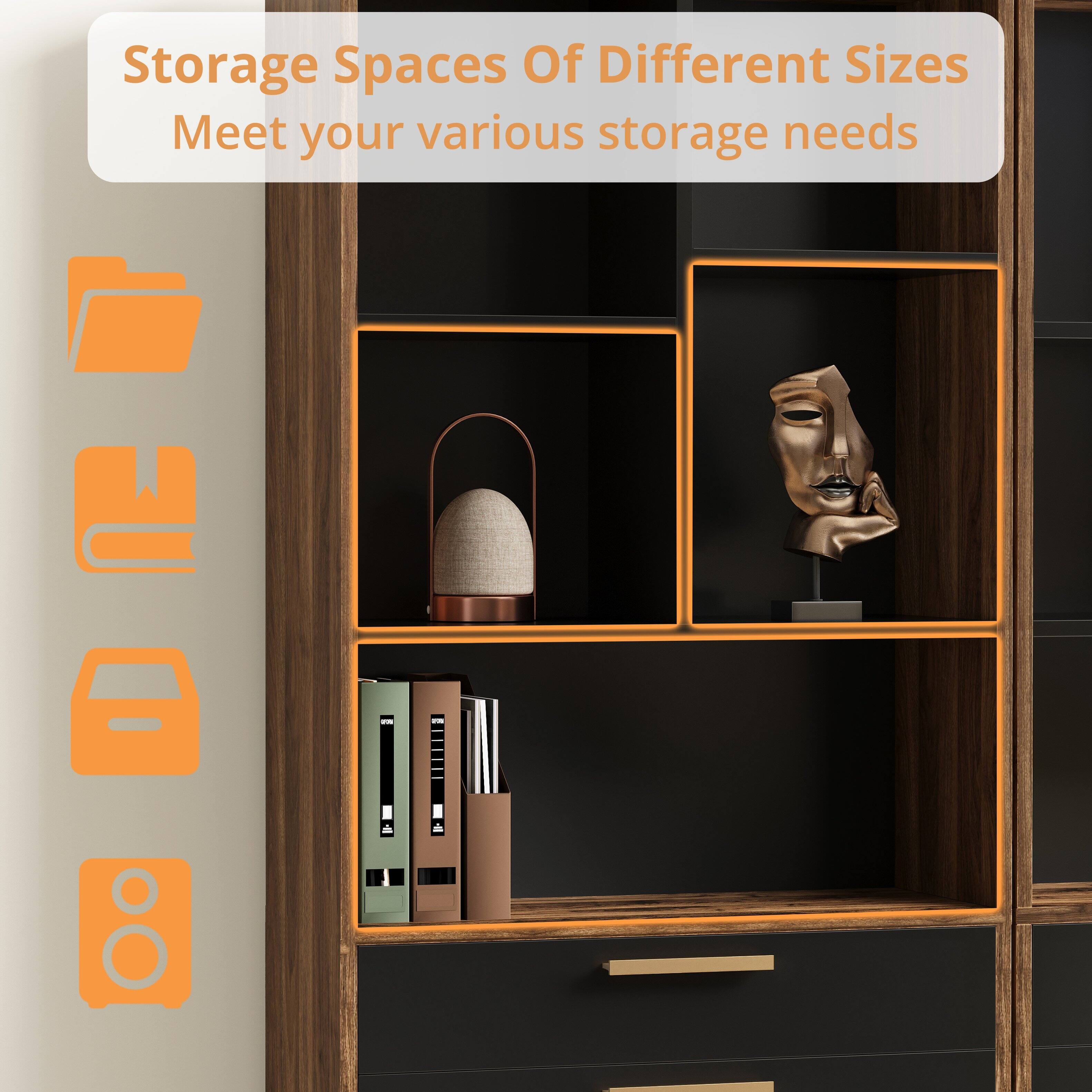 Storage Spaces Of Different Sizes  
Meet your various storage needs