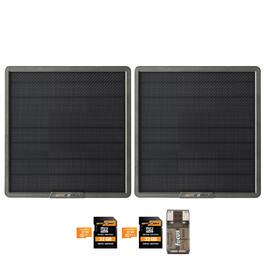 Spypoint - 10-Watt Solar Panel for Trail Camera (2-Pack) Bundle with Accessories