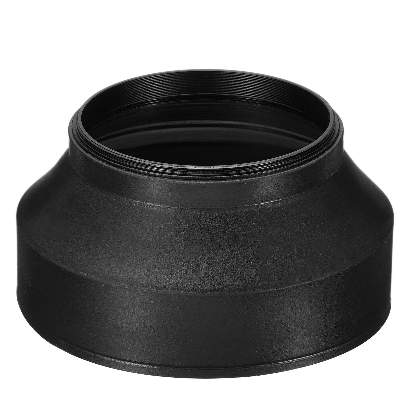 Front. Unique Bargains - 72mm Rubber Collapsible Lens Hood Anti-Reflection for Nikon/Fuji/Pentax/Leica - Black.