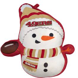 Pegasus - San Francisco 49ers Holiday Snowman Plushlete Pillow - White