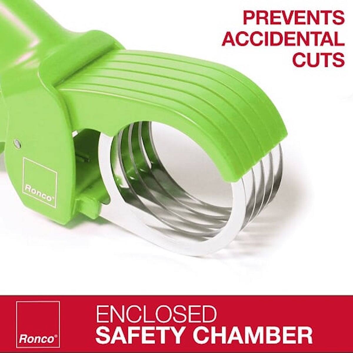 PREVENTS ACCIDENTAL CUTS  
ENCLOSED SAFETY CHAMBER