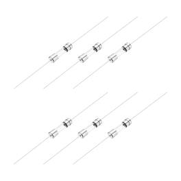 Unique Bargains - 8A 250V Glass Fuse 5x20mm Time Delay Fuse with Lead Wire UL Listed Slow Blow Fuse for Home Appliances 6pcs