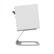 Alt View 5. Kanto - Elevated Desktop Speaker Stands for Small Speakers, Pair - White.