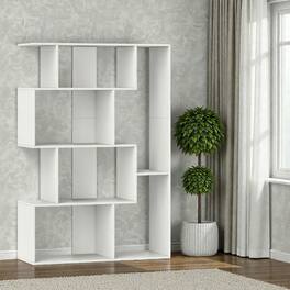 Hivvago - Modern Decorative 6-Cube Storage Rack for Living Room or Bedroom - White