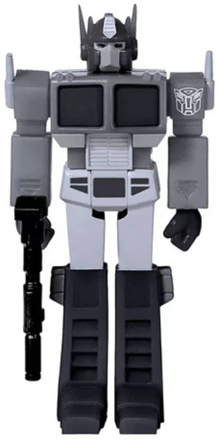 Alt View 1. Super7 - Transformers - ReAction Figure Wv1 - Optimus Prime Fallen Leader (Greyscale)   - COLLECTIBLES - Multicolor.