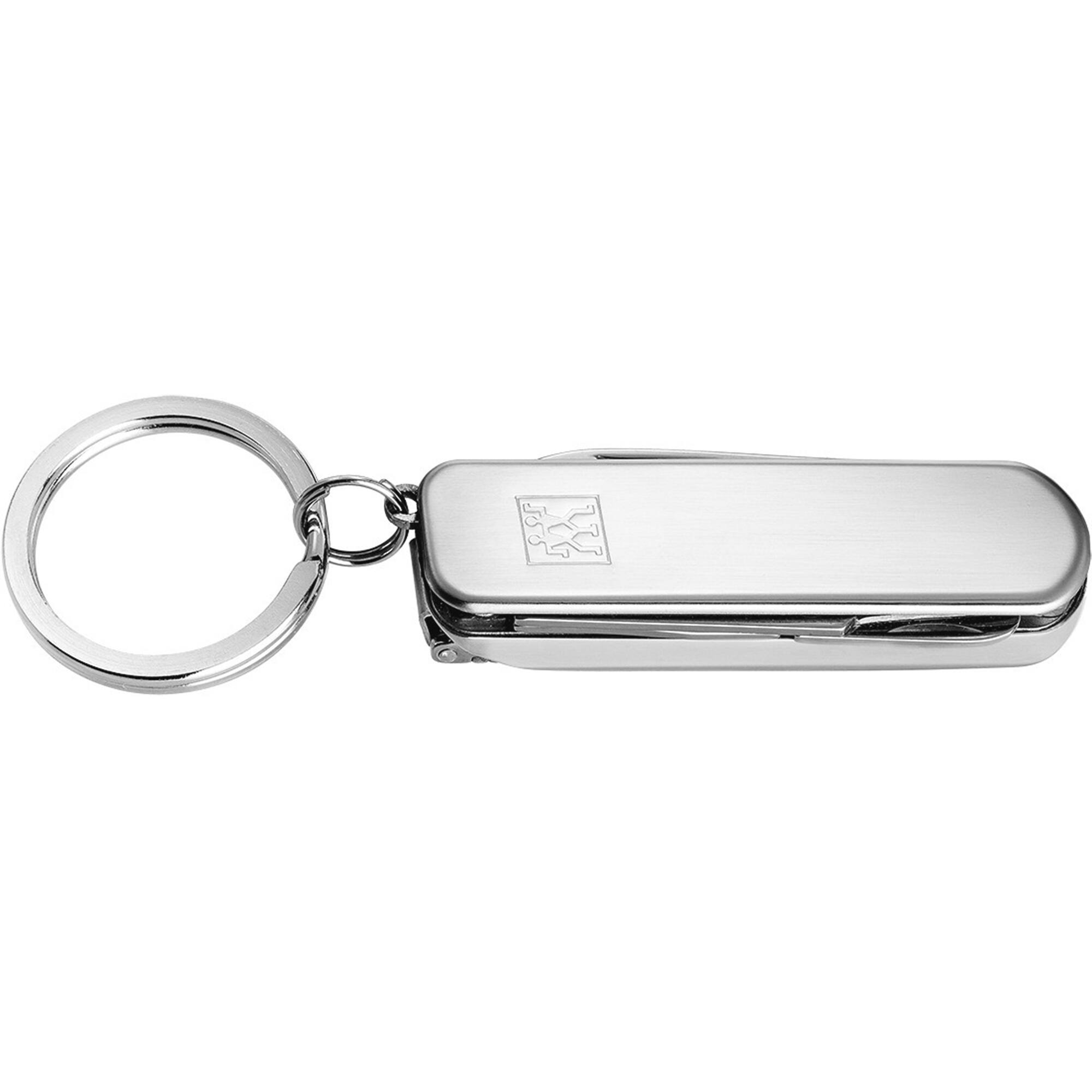 Alt View 1. ZWILLING - ZWILLING Manicure Pedicure Multi-Tool (key ring with nail scissors, nail clipper and nail file), Silver, 2.5 inch - Silver.