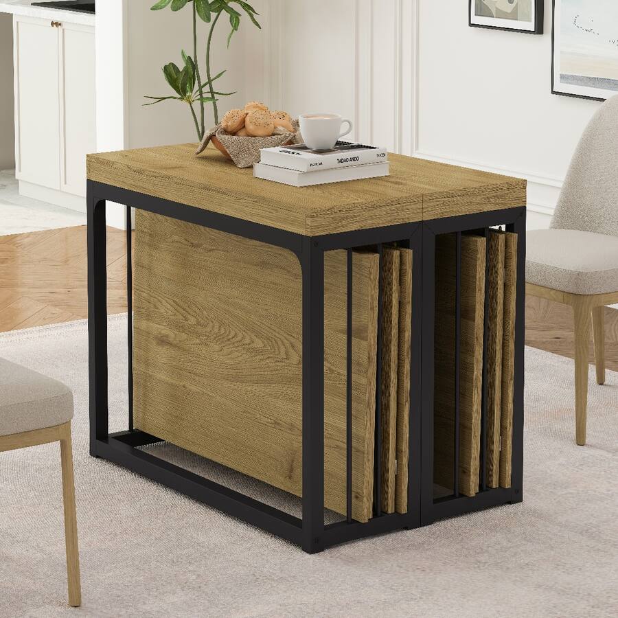 Portable Rectugaler Table Loheer Extendable Dining Table, Rectangular Table, Seats 2 to 10 People ...