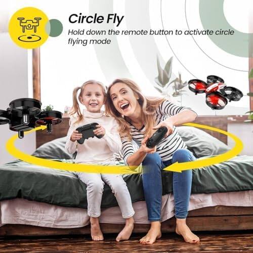 Circle Fly  
Hold down the remote button to activate circle flying mode