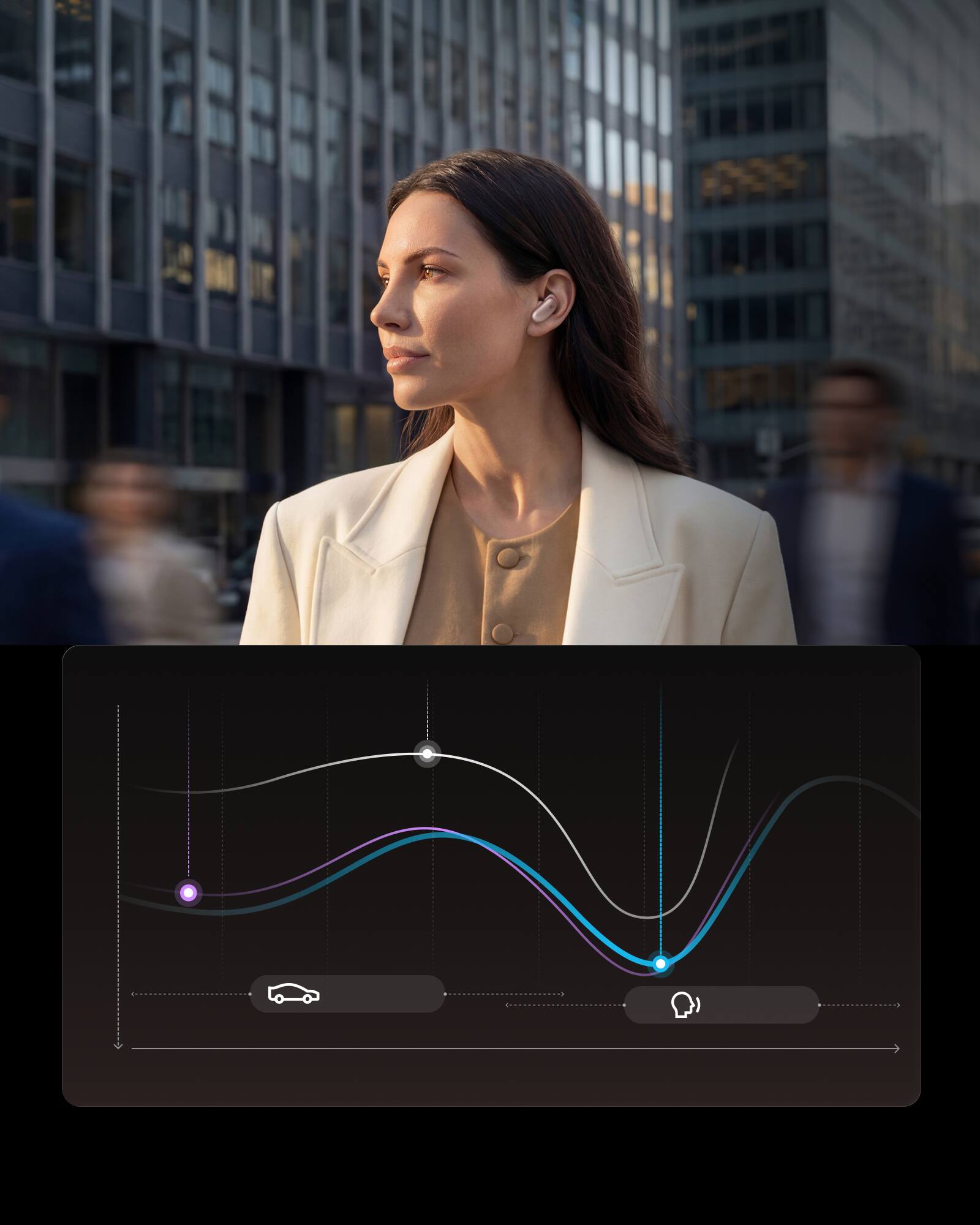 Alt View 2. Anker - Soundcore Liberty 5 Pro True Wireless Noise Cancelling Bluetooth In-Ear Earbuds - Rose Gold.