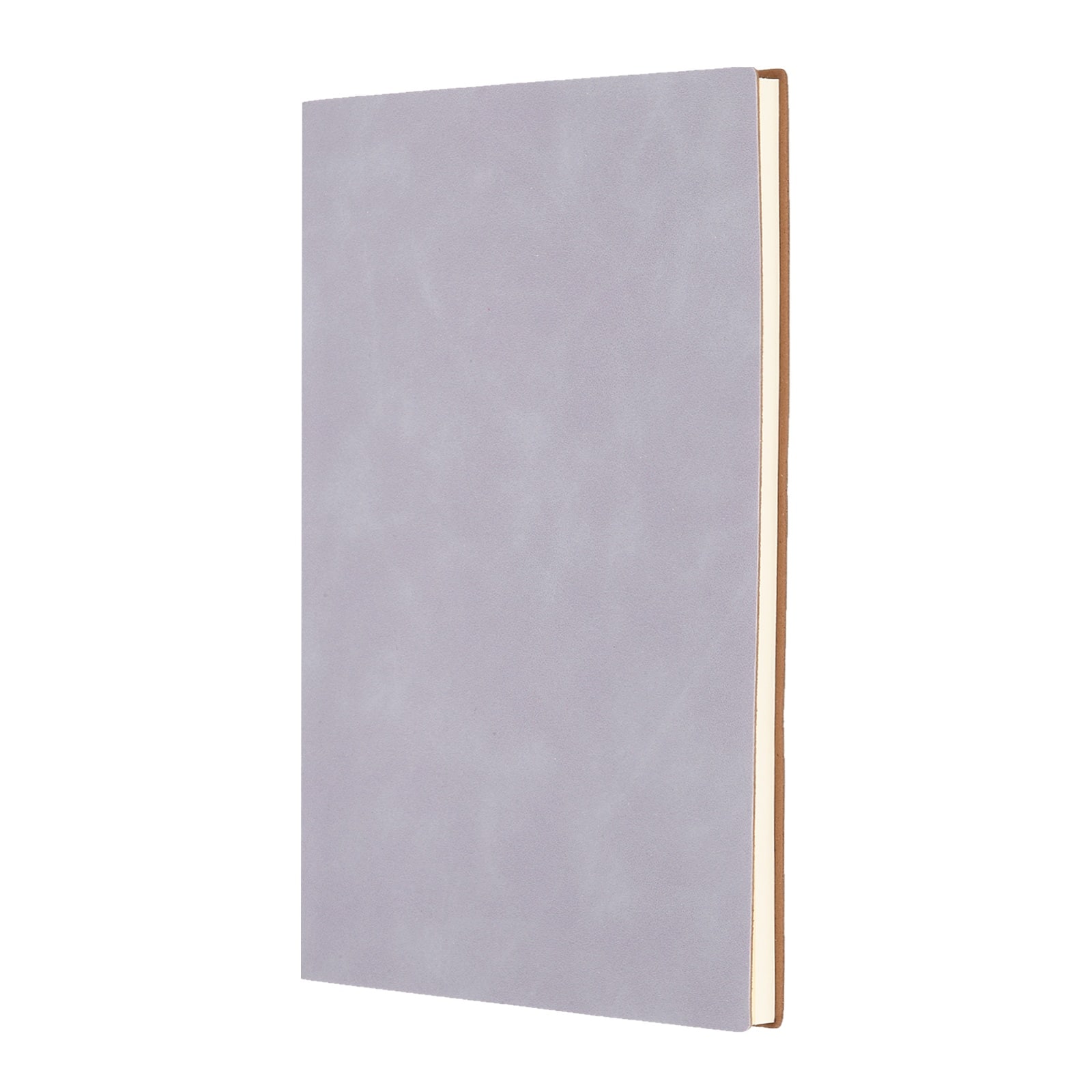 Unique Bargains - Lined Journal Notebook 8.3x5.7", A5 60 Pages 80GSM Soft PU Leather Daily Journal for Women Men Office - Purple