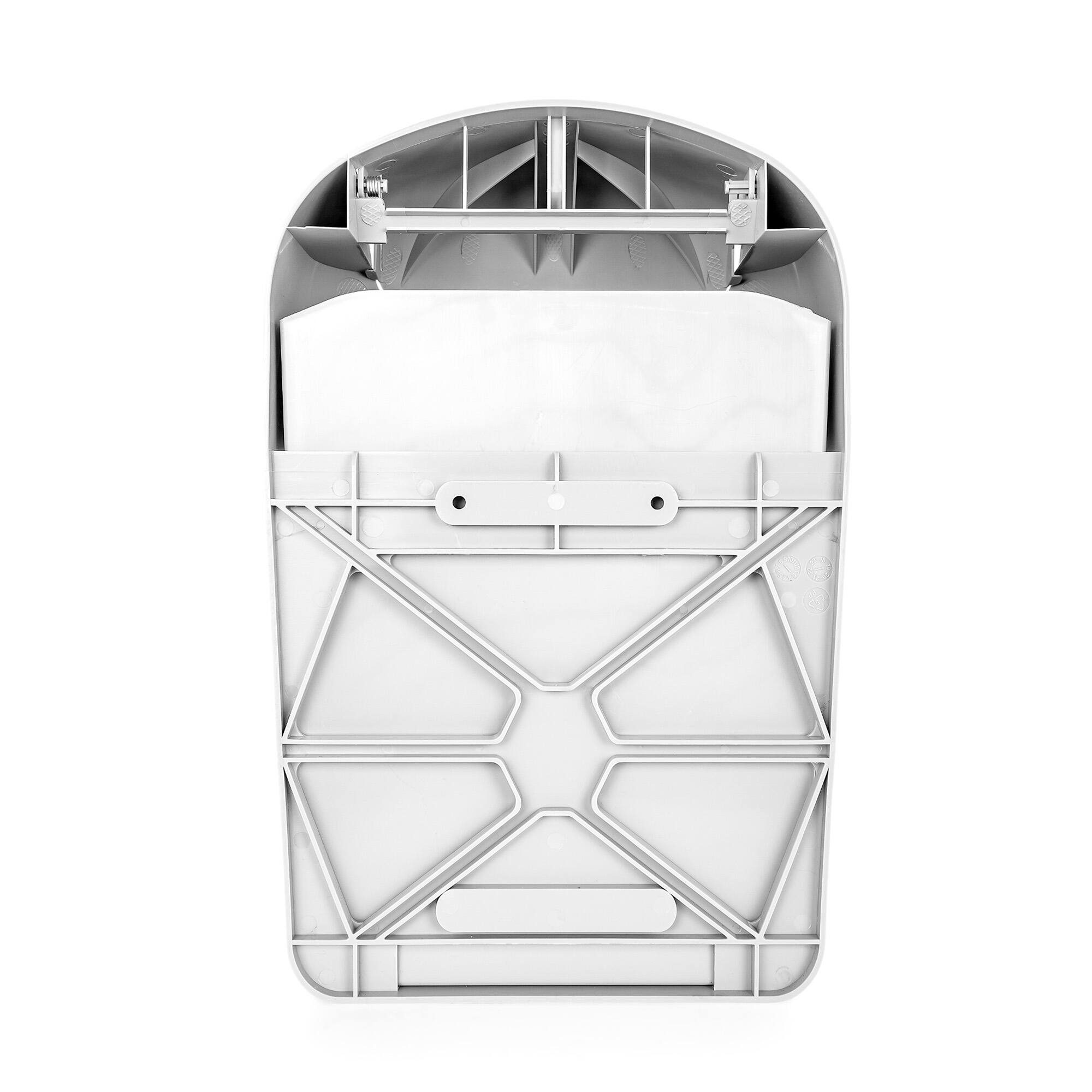 Alt View 8. Camco - Camco Cabinet Mount Trash Can, Compact Waste Basket with Lid, 5 Quarts, Gray - Gray.