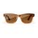 Alt View 6. Ray-Ban Meta - Wayfarer (Gen 1) glasses with Meta AI, Audio, Photo, Video Compatibility - Polarized Brown Lenses - Shiny Caramel.