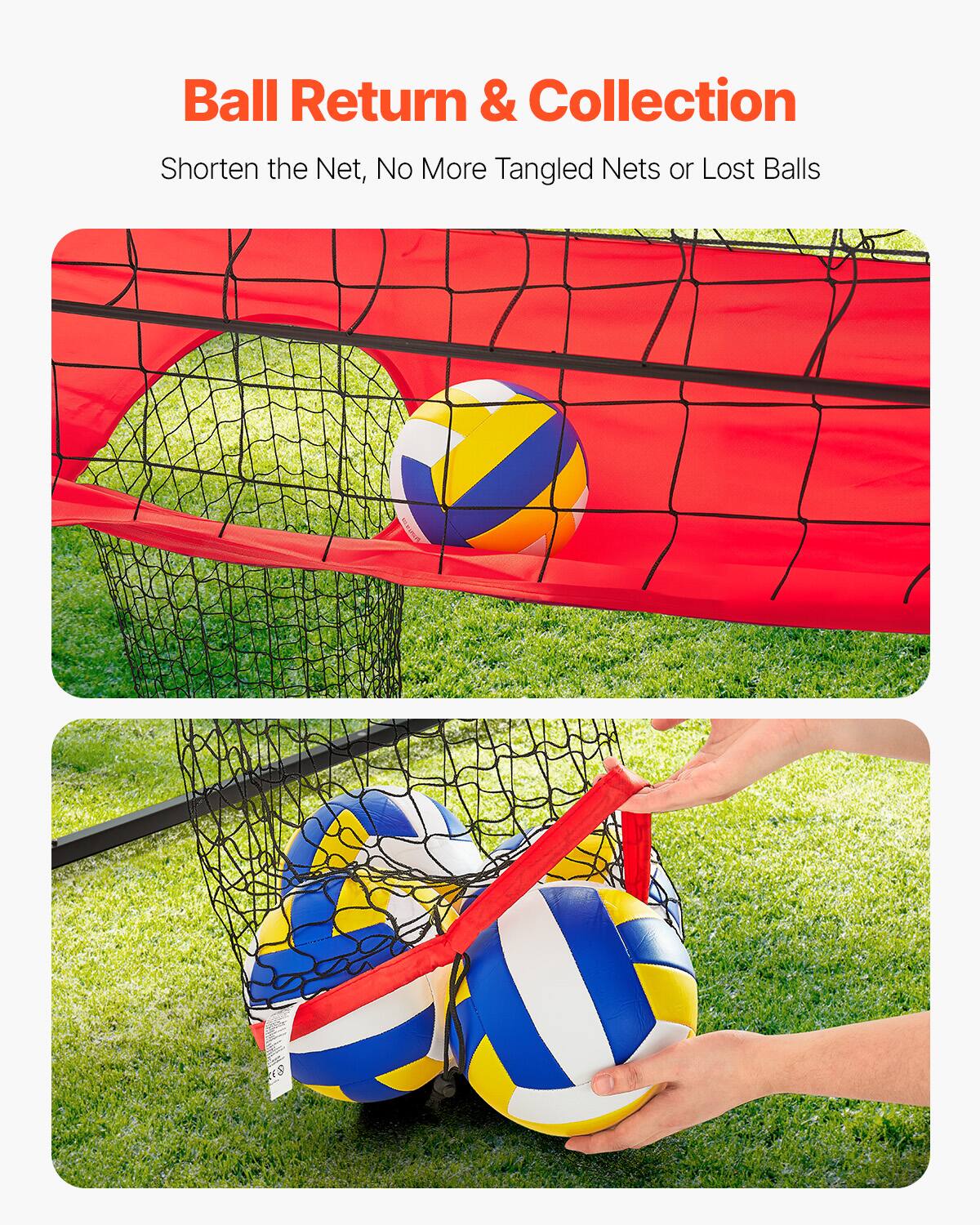 Ball Return & Collection

Shorten the Net, No More Tangled Nets or Lost Balls