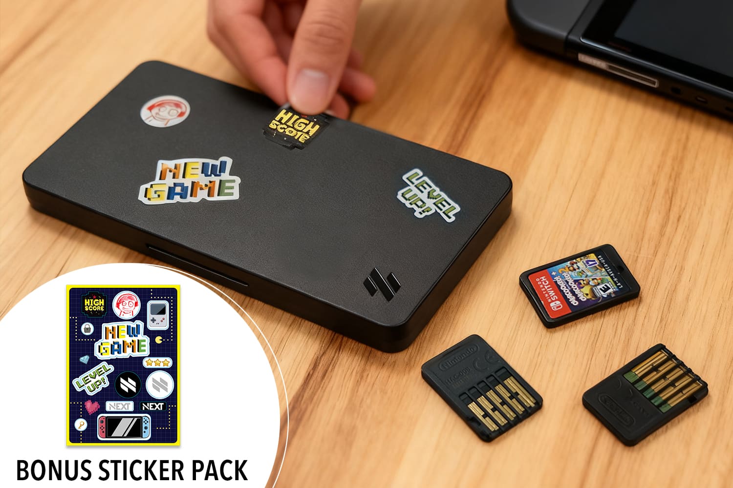 Sure, here is the corrected and grouped text from the image:
- HIGH SCORE
- NEW GAME
- LEVEL UP!
- NEXT
- BONUS STICKER PACK
- HIGH SCORE
- NEW GAME
- LEVEL UP!
- NEXT
- NEXT
- BONUS STICKER PACK