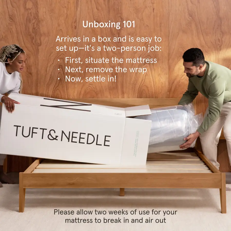 Alt View 19. Tuft & Needle - The Mint Hybrid Mattress Twin XL - Gray.