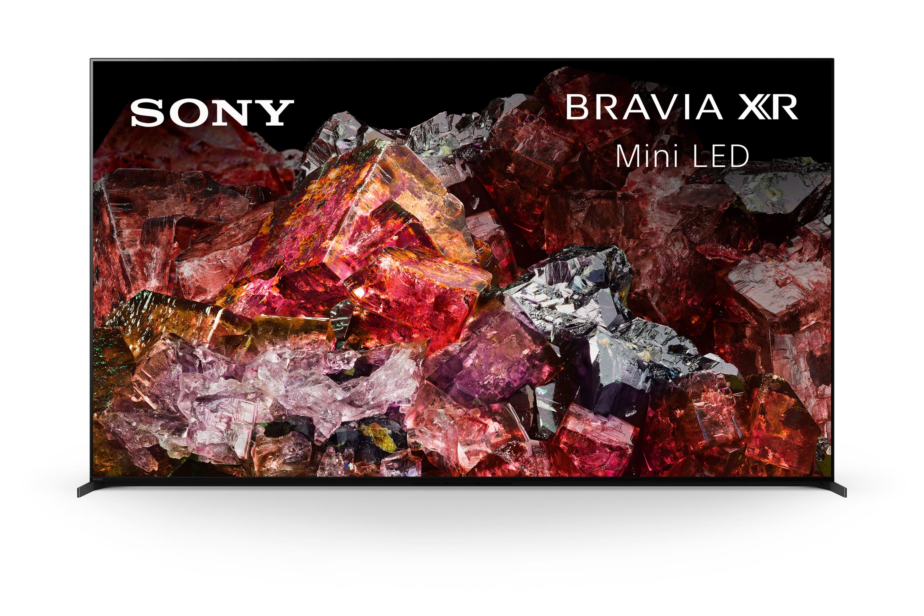 Front. Sony - 85" class BRAVIA XR X95L Mini LED 4K HDR Google TV - Black.