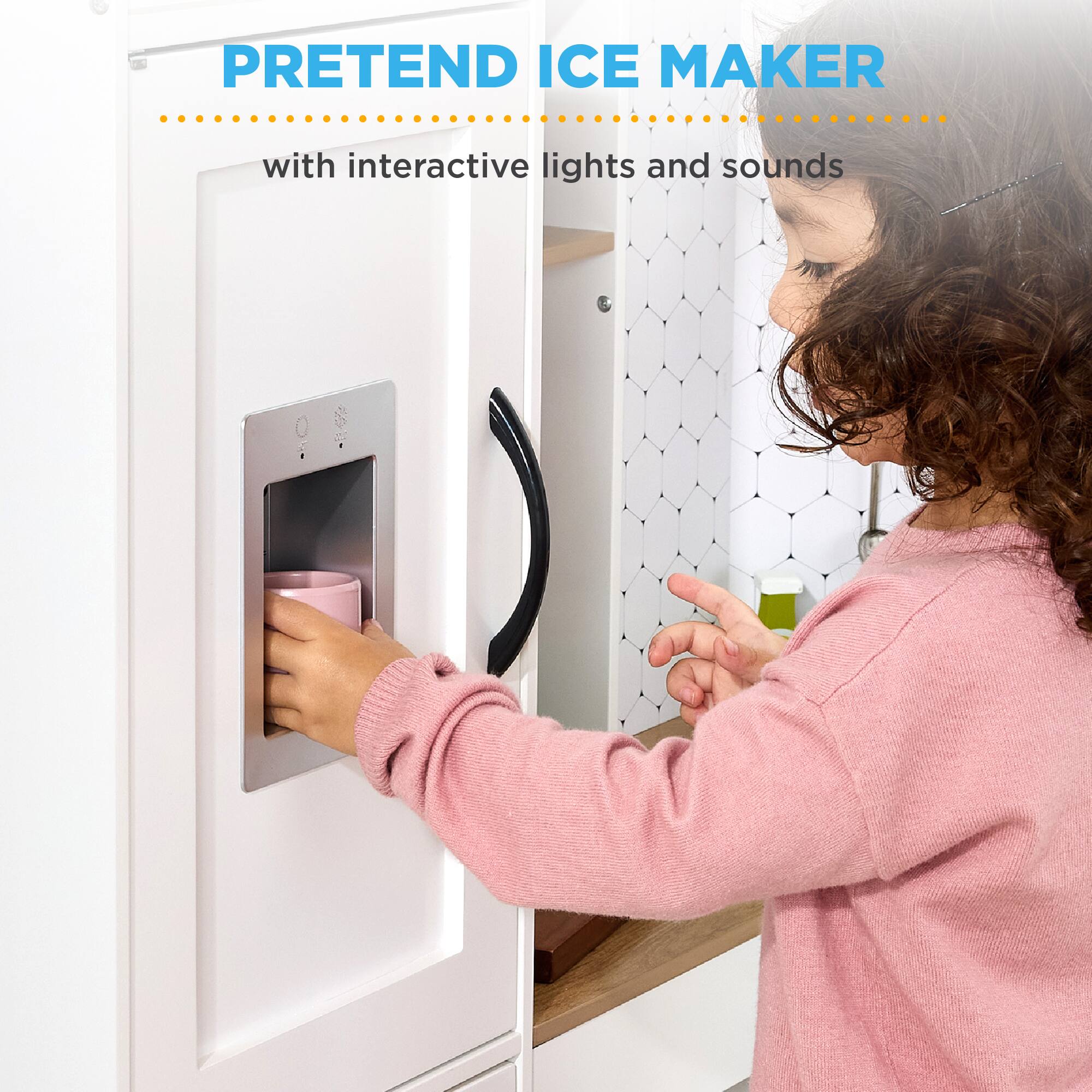 PRETEND ICE MAKER  
with interactive lights and sounds