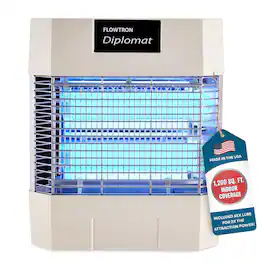 Diplomat Indoor Bug Zapper, 1200 Sq Ft Electric Fly & Insect Killer W/80W UV Light & More