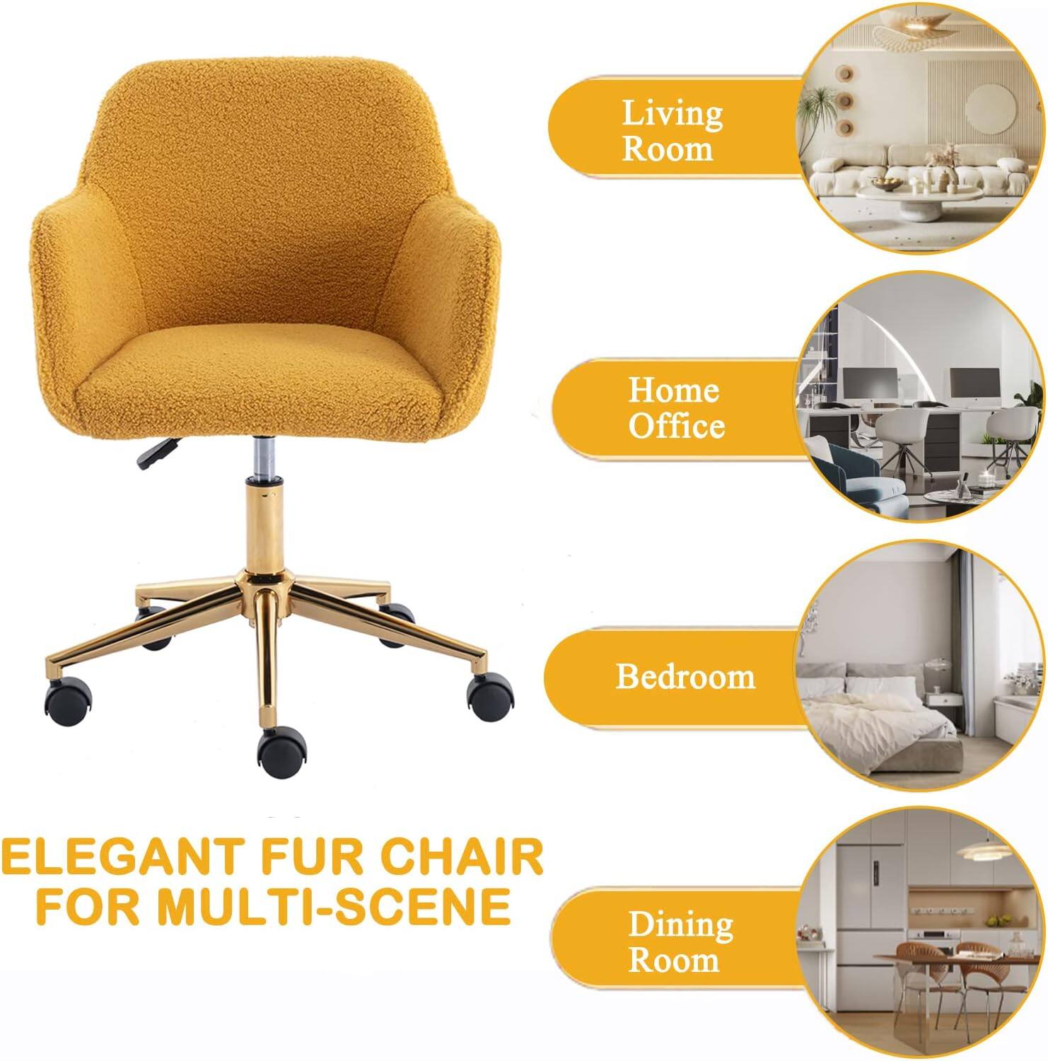 ELEGANT FUR CHAIR FOR MULTI-SCENE

Living Room  
Home Office  
Bedroom  
Dining Room