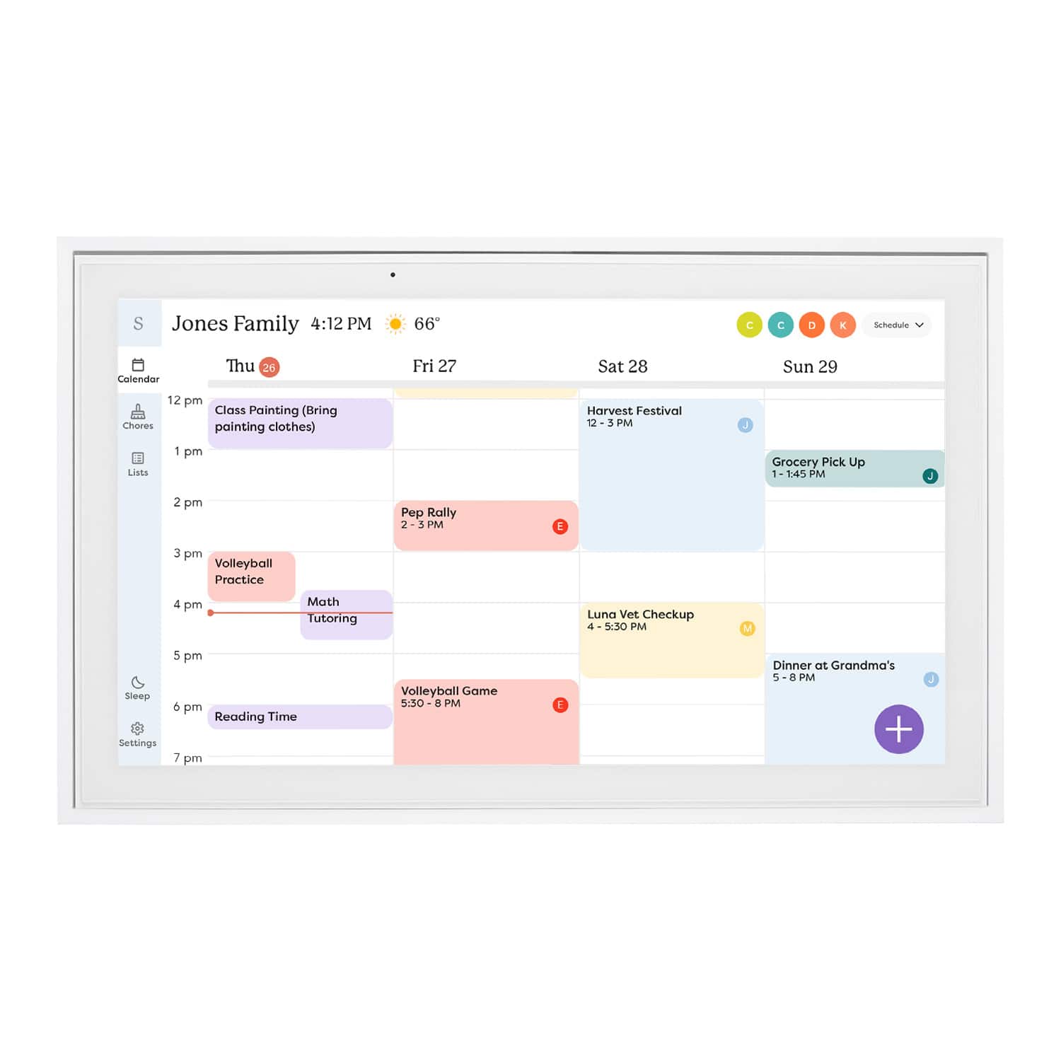 Skylight Calendar: 15 Inch Touchscreen Smart Calendar and Chore