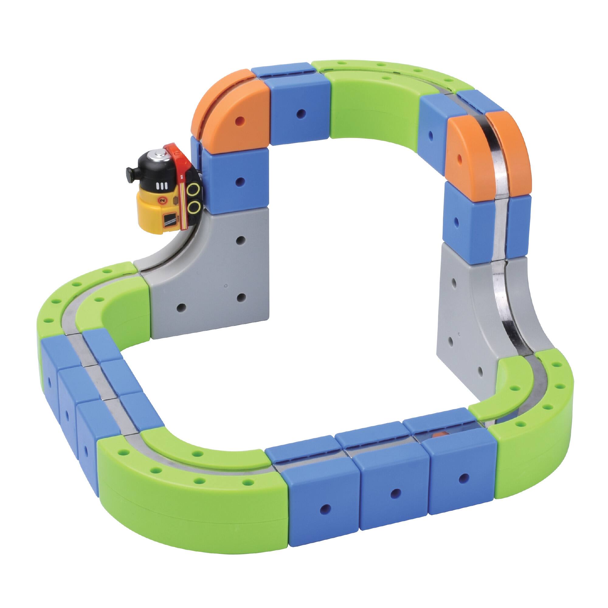 Back. Contixo - MT4 Magnetic Track 91-Piece 3D Building Set with Rechargeable Motorized Race Car, Ages 3+.