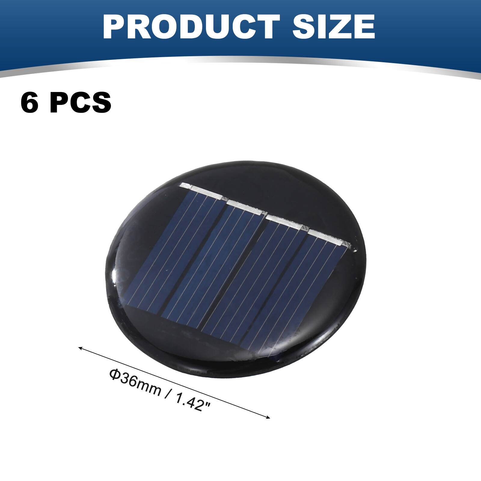 PRODUCT SIZE  
6 PCS  
36mm / 1.42"