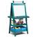 Front. Costway - 3 in 1 Double-Sided Wooden Kid's Art Easel Whiteboard Blue - Blue.