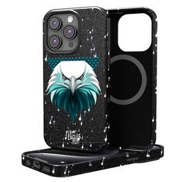 Keyscaper - NFL - Philadelphia Eagles 2024 Illustrated Limited Edition Bling iPhone Case - 14 - Black