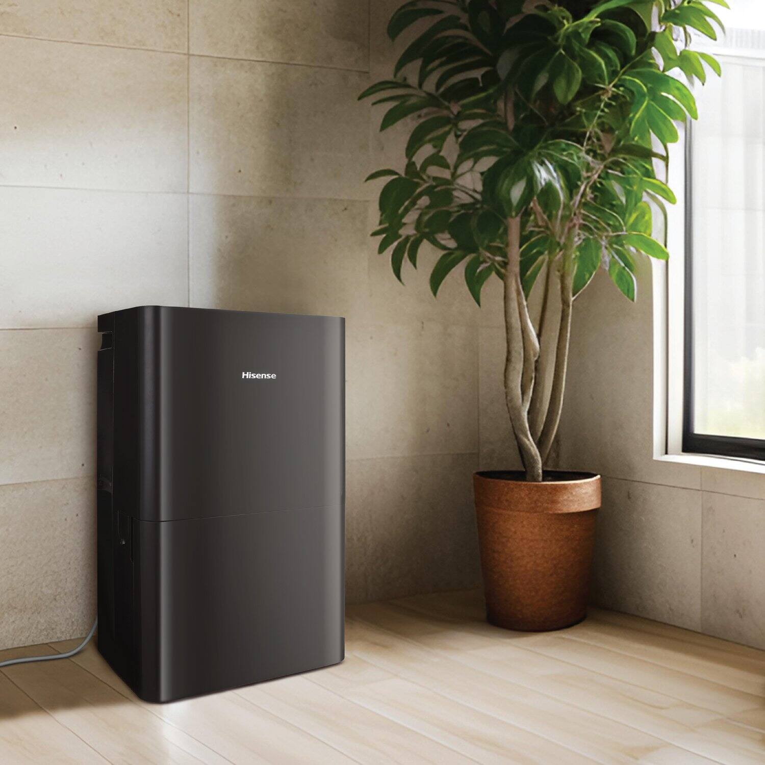 Alt View 25. Hisense - Hisense 50 Pint Dehumidifier with Pump in Black - Black.