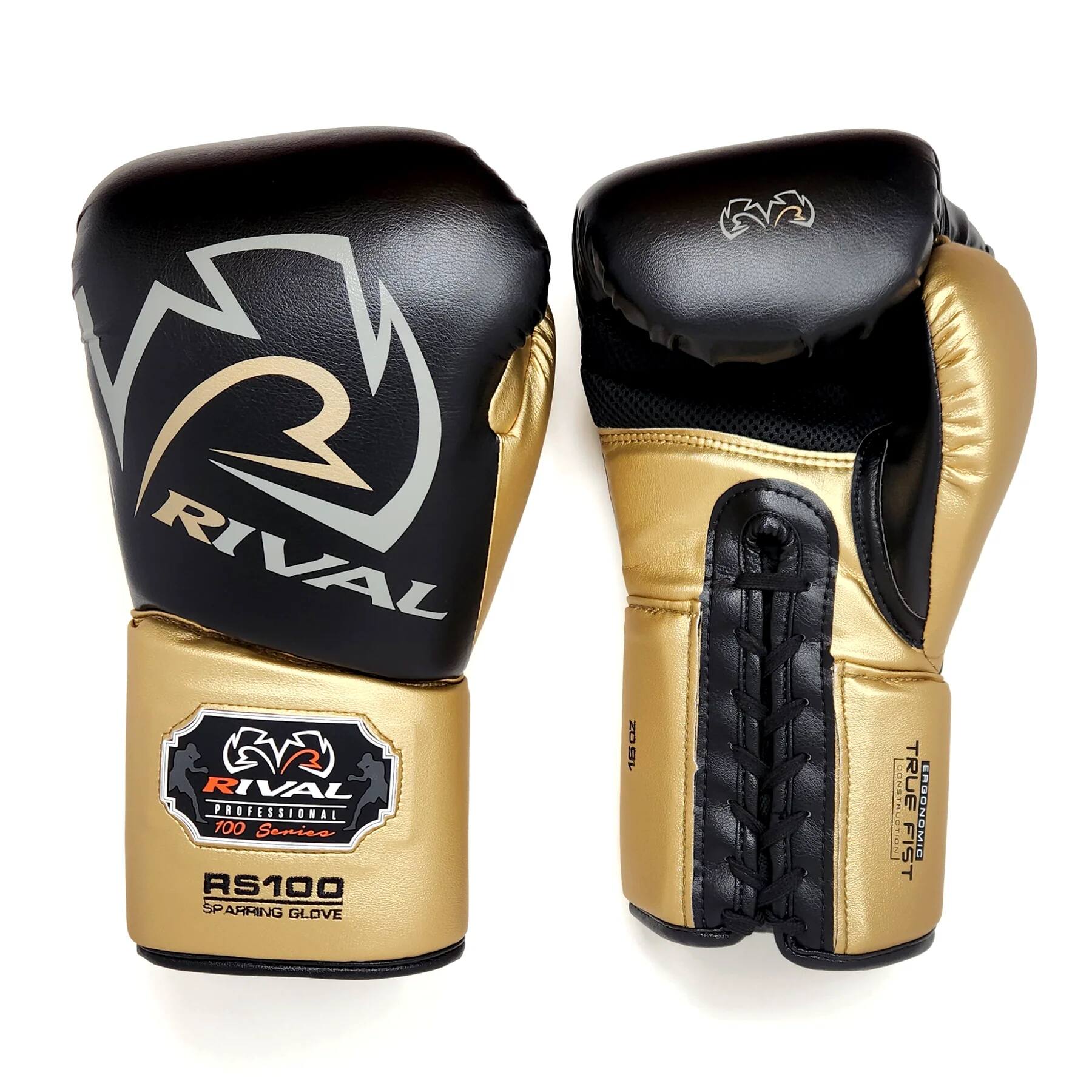 RIVAL PROFESSIONAL 100 Series RS100 SPARRING GLOVE  
TRUE TIN FIST ERGONOMIC