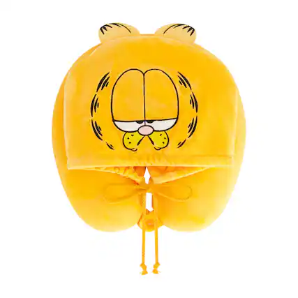 Front. Concept One - Garfield Hooded Travel Neck Pillow - ORANGEE.