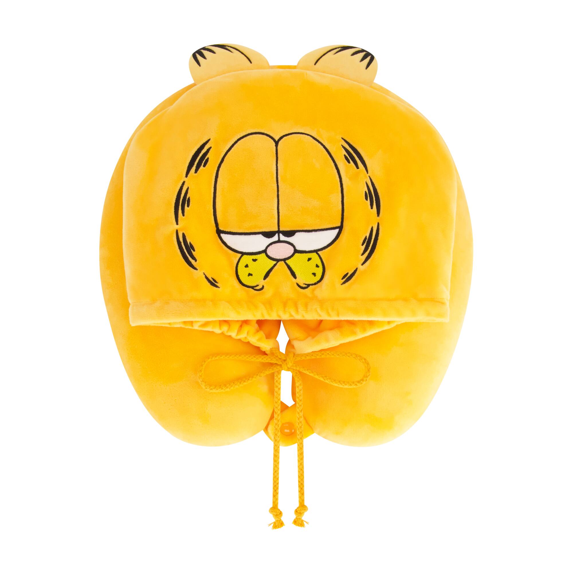 Front. Concept One - Garfield Hooded Travel Neck Pillow - ORANGEE.