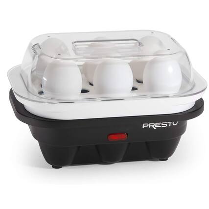 Front. Presto - Presto Electric 6 Egg Cooker in Black - Black.