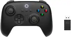 Front. 8BitDo - Ultimate 2.4G Wireless Controller for Android, iOS, Windows and Steam Deck with Hall Effect Joysticks - Black.