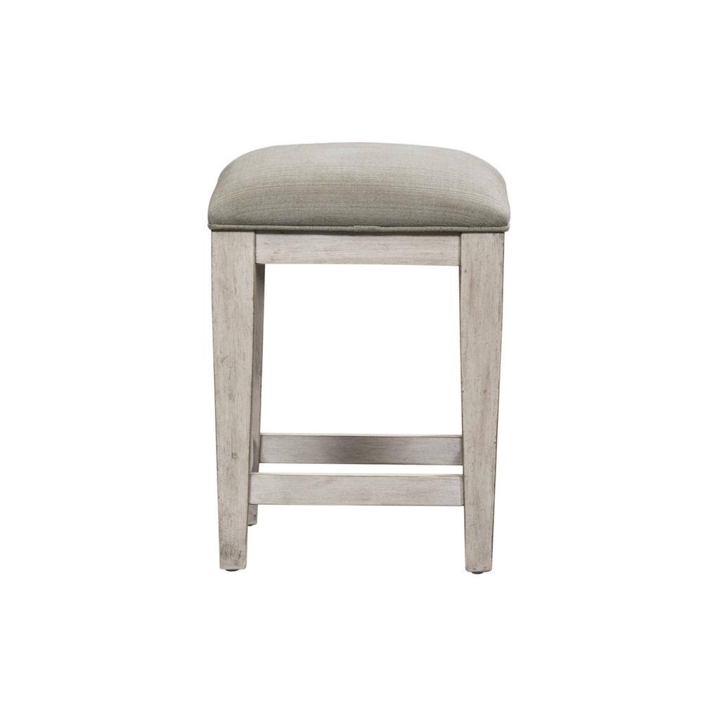 Front. Liberty Furniture Industries - Upholstered Console Stool - White.