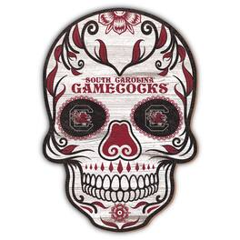 Fan Creations - South Carolina Gamecocks 12'' Sugar Skull Sign - Multicolor