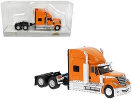 2010 International Lonestar Truck Tractor 1/87 (HO) Scale Model Car by Brekina - Orange
